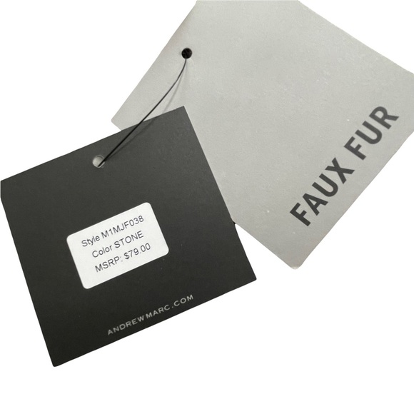 Andrew Marc faux fur poncho size S/M - Picture 10 of 10